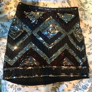 Cute sequinned party skirt
